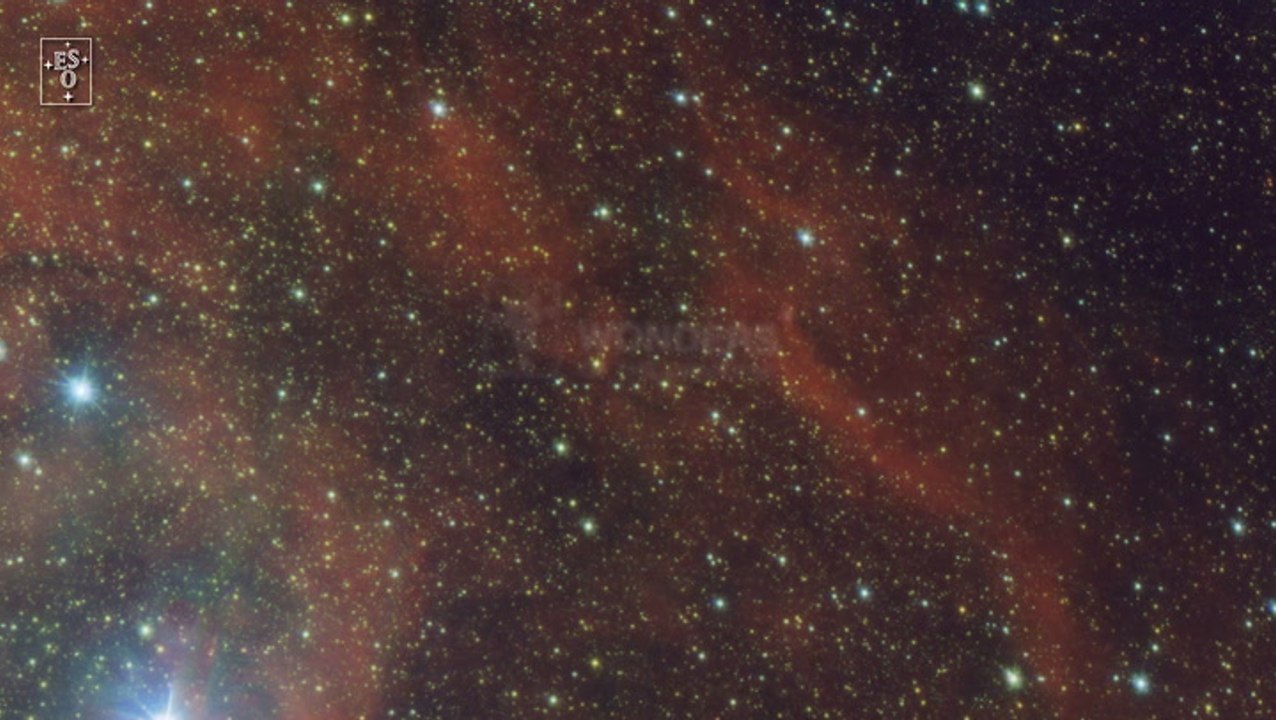 Sh2-46 Nebula Captured By The VLT Survey Telescope - 6,000 Light Years Away