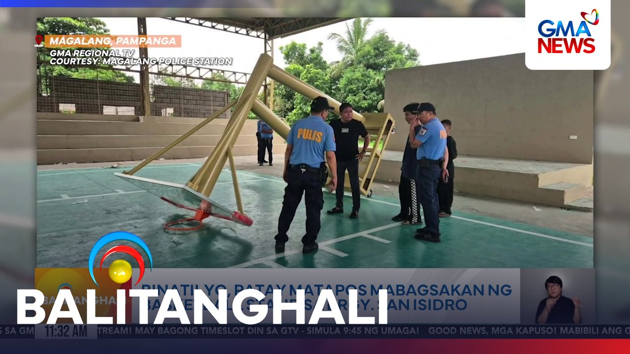 Binatilyo, patay matapos mabagsakan ng basketball stand sa Brgy. San Isidro | Balitanghali