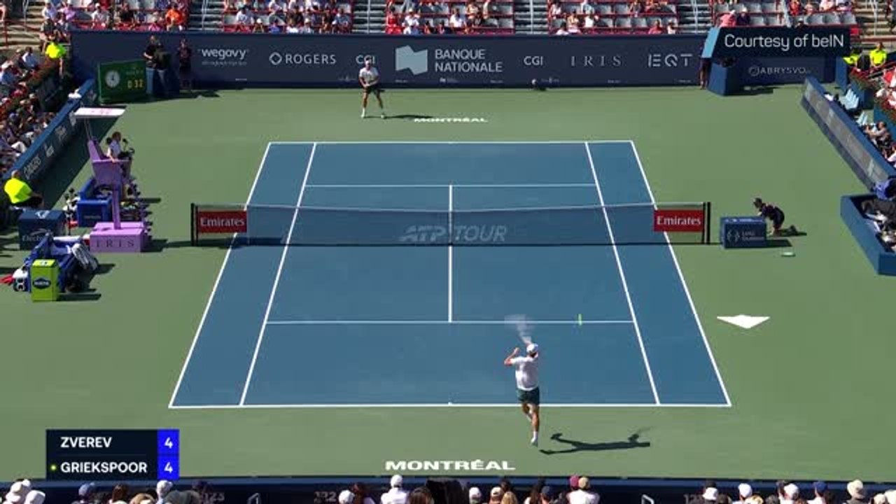 Zverev stunned by Griekspoor at the Canadian Open