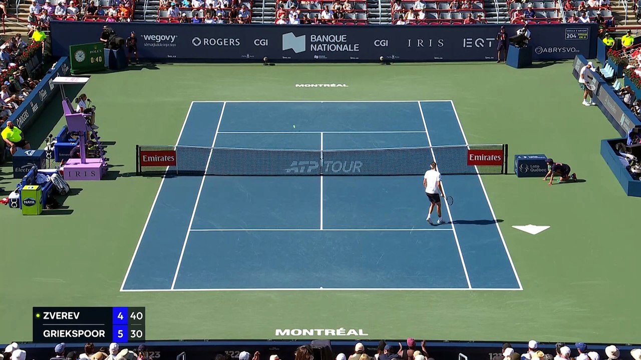 Zverev stunned by Griekspoor at the Canadian Open