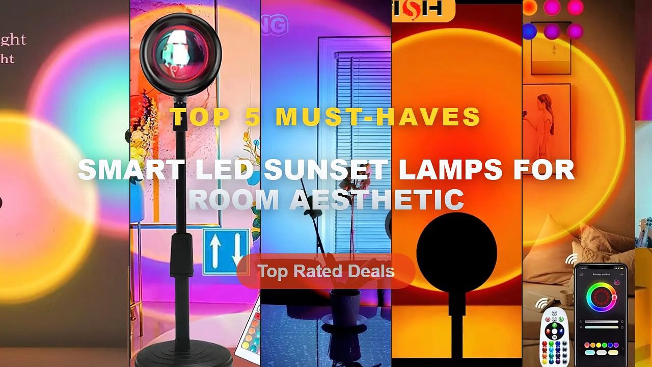 Amazing Smart LED Sunset Lamps For Room Aesthetic You Need To See