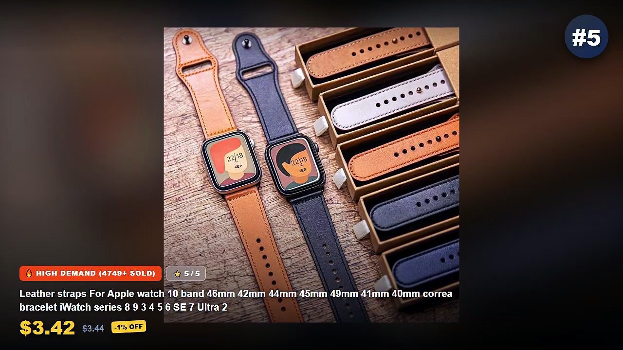 Cheap & Best Leather Watch Straps For Smartwatc...