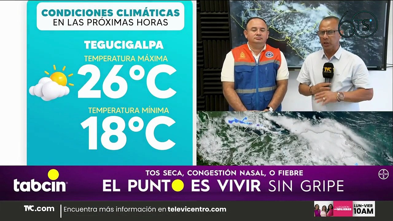Cenaos pronostica una reducción de lluvias por transporte de humedad desde el Caribe