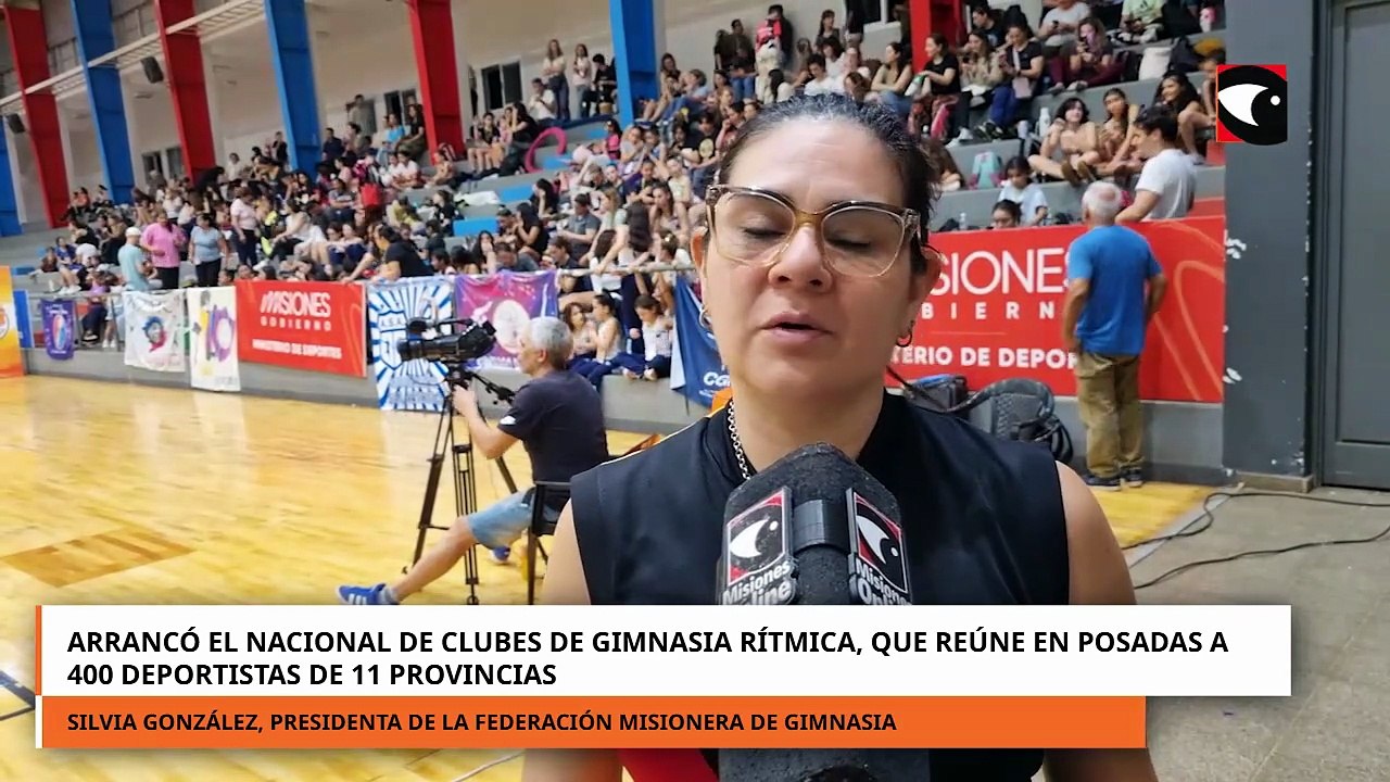 Arrancó el Nacional de Clubes de Gimnasia Rítmica, que reúne en Posadas a 400 deportistas