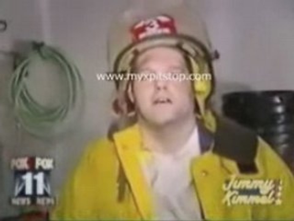 Firefighter Getting Stone