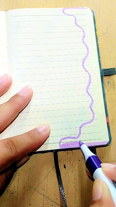 easy border ideas front page 🦋❤️ purple challenge💜 #art #drawing #shorts #shortsfeed #viral #fyp