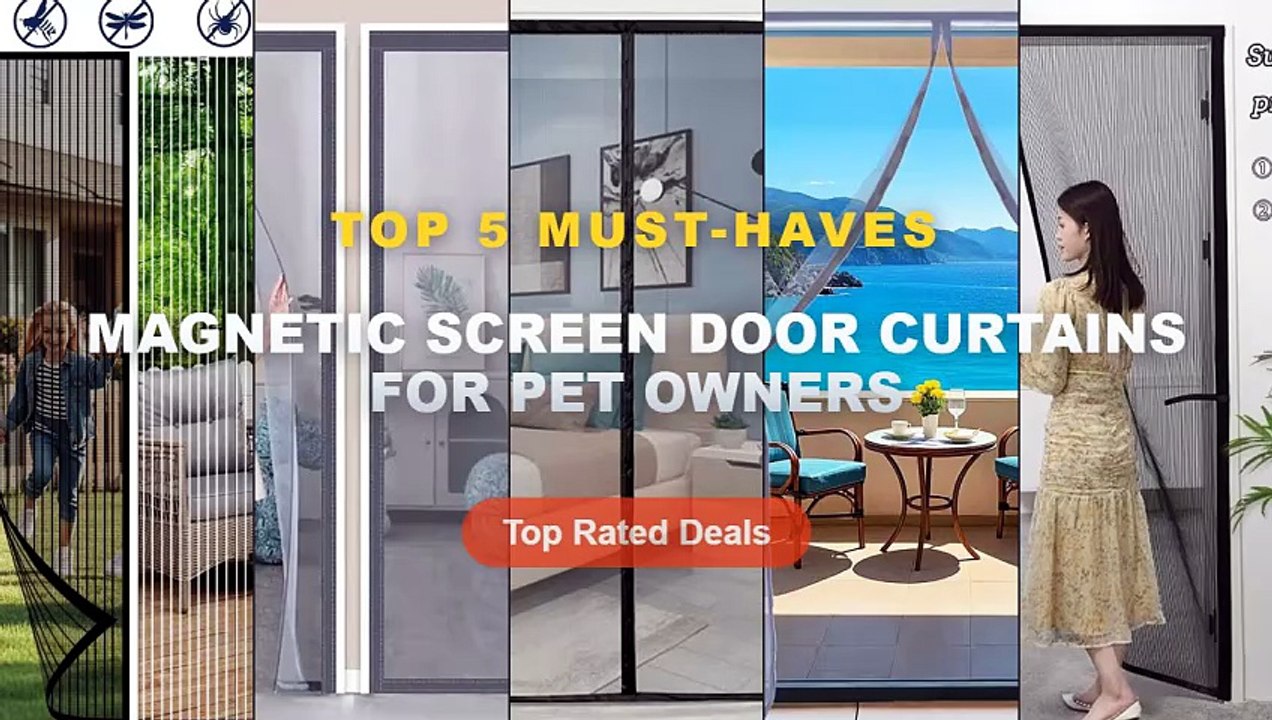 Magnetic Screen Door Curtains For Pet Owners: Top 5 Best Sellers