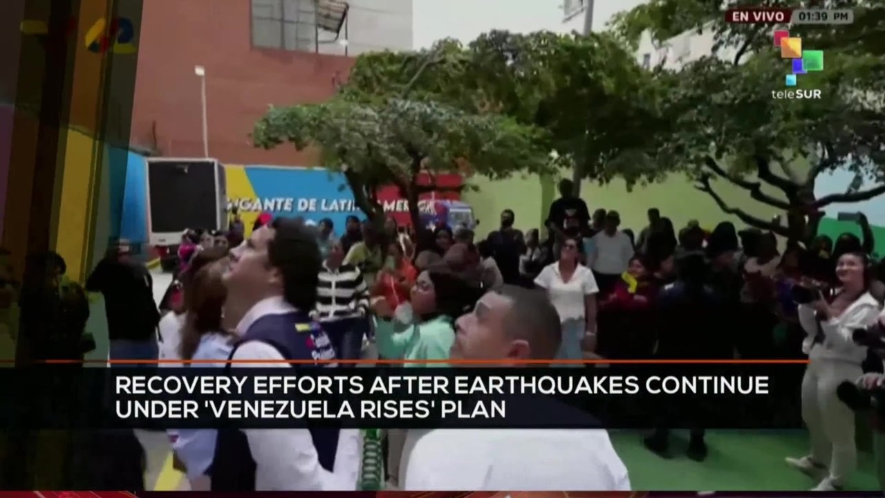 FTS 8:30 06-08: Recovery efforts after earthquakes continue under “Venezuela Rises” plan