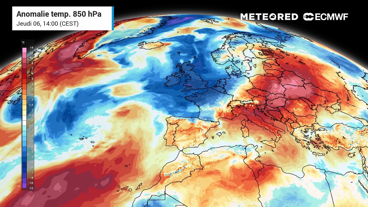 Une masse d'air encore trop chaude