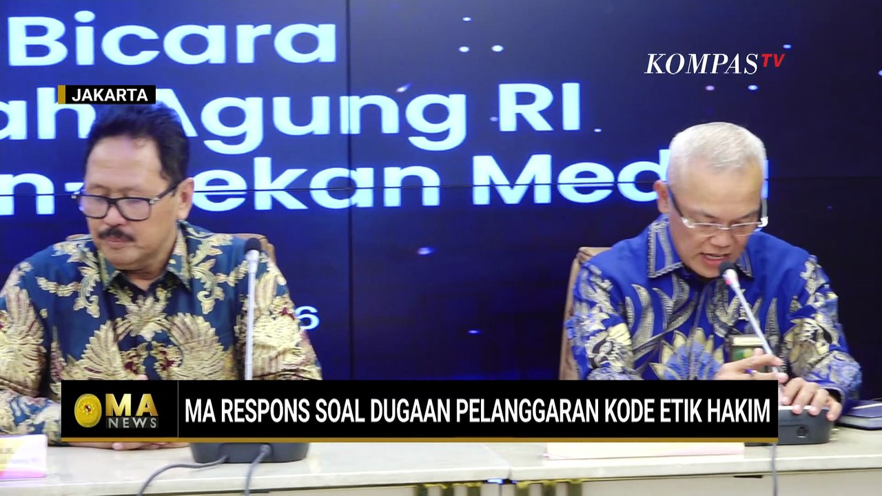 Mahkamah Agung Respons Ralat Komisi Yudisial soal Rekomendasi Dugaan Pelanggaran Etik Hakim| MA NEWS