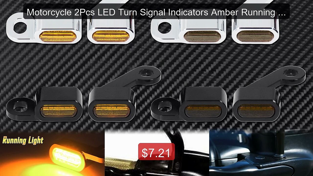 Motorcycle 2Pcs LED Turn Signal Indicators Amber Running Lights Min... -- Top Rated 2026 | Buy Now!
