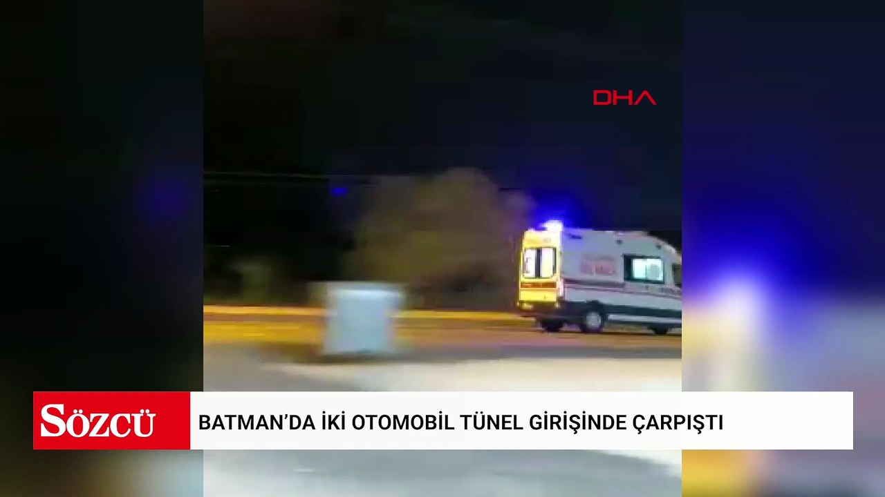 Batman’da iki otomobil tünel girişinde çarpıştı: 12 yaralı