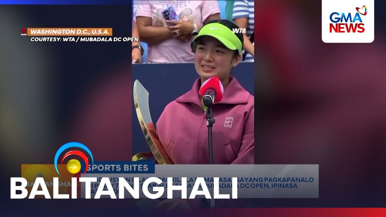 Resolusyon bilang pagkilala sa makasaysayang pagkapanalo ni Pinay tennis star Alex Eala sa Mubadala DC Open, ipinasa sa Senado | Balitanghali