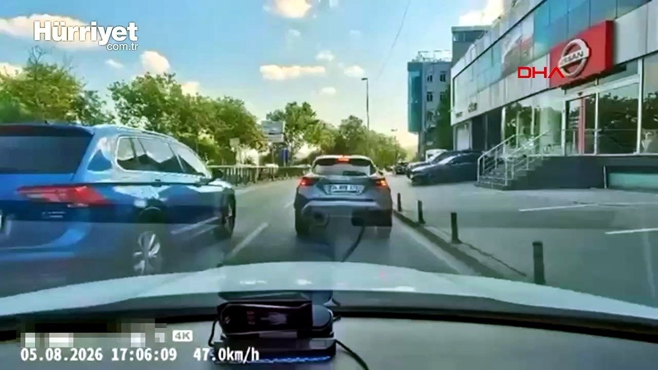 Eyüpsultan'da trafikte tartıştığı sürücünün önünü kesti