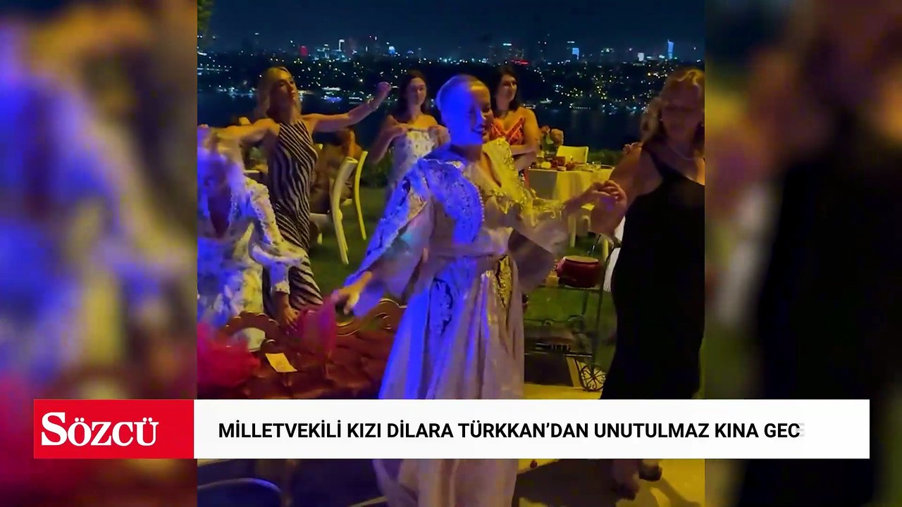 Milletvekili kızı Dilara Türkkan'dan unutulmaz kına gecesi:  Ameliyattan 6 saat sonra piste çıktı