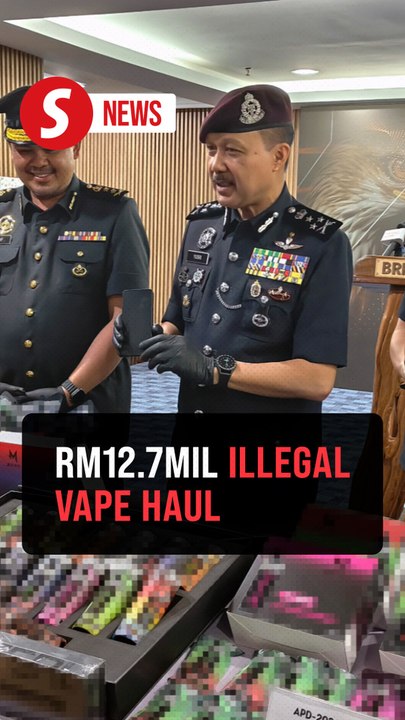 Cops seize almost RM13mil in illegal vapes, cig...