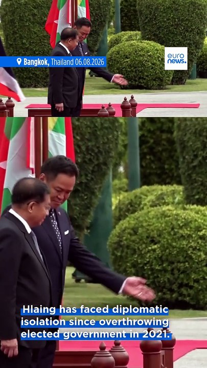 Myanmar ex-junta chief seeks political legitimacy on first Thailand trip as civilian leader