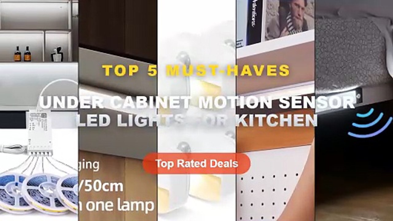Under Cabinet Motion Sensor LED Lights For Kitc...
