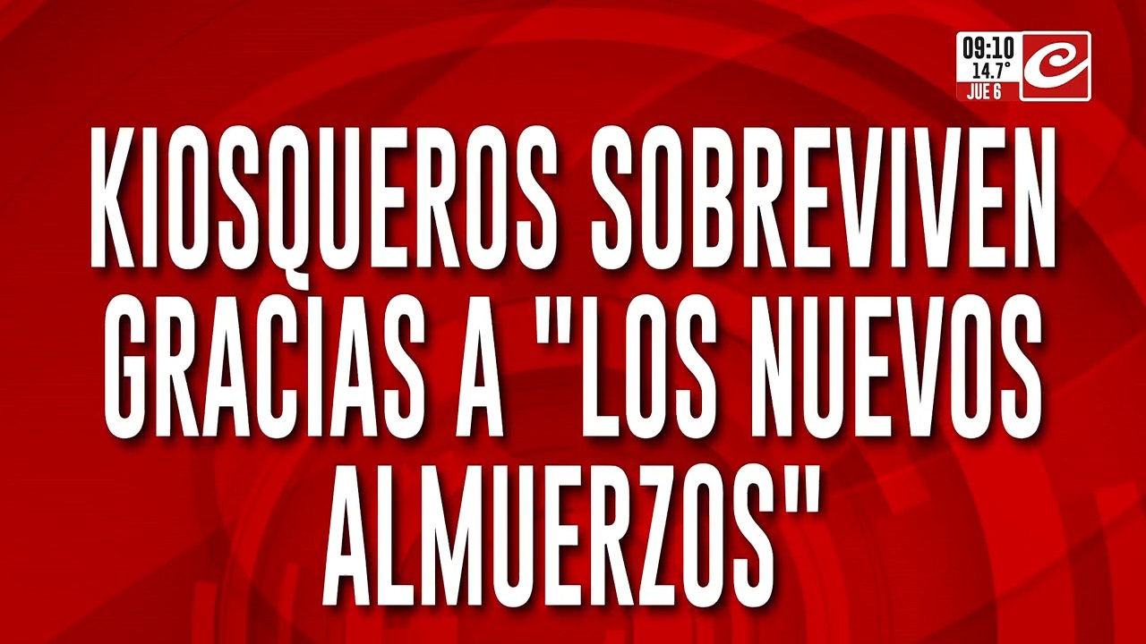 Alfajor o empanada: kiosqueros sobreviven gracias a los "nuevos almuerzos"