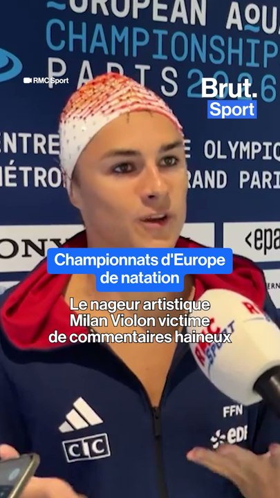 Le nageur artistique Milan Violon victime de commentaires haineux