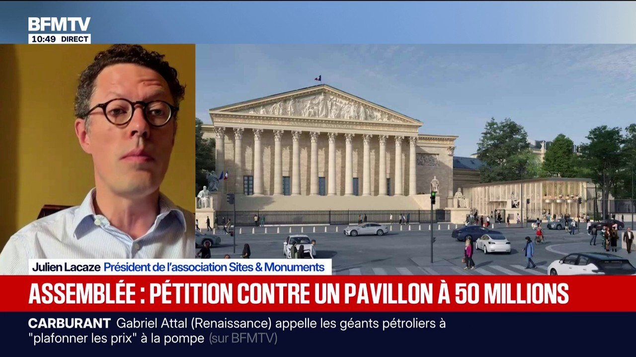 Pavillon de l'Assemblée nationale: "Ce qui nous pose problème, c'est l'intégration de ce bâtiment au site", explique le président de l'association Sites & Monuments