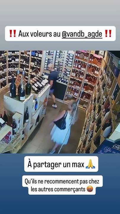 Les images de deux voleurs dans un commerce de Agde