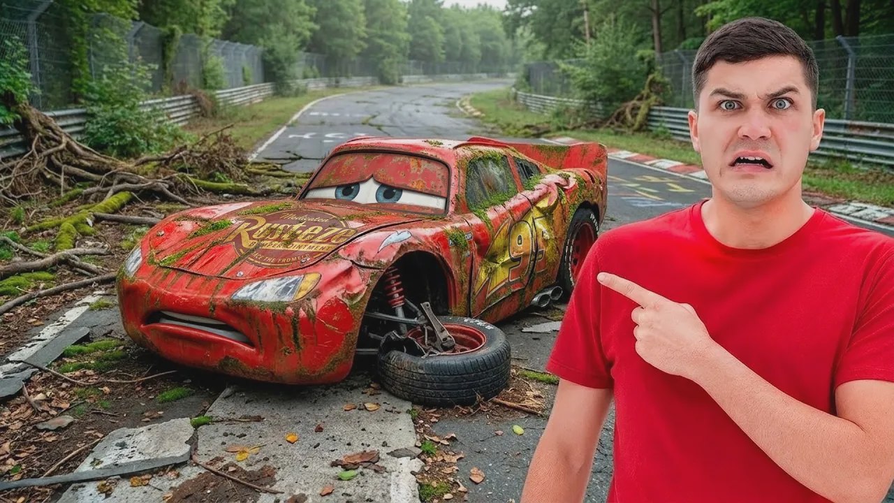 On a retrouvé Flash McQueen abandonné après un accident incroyable !