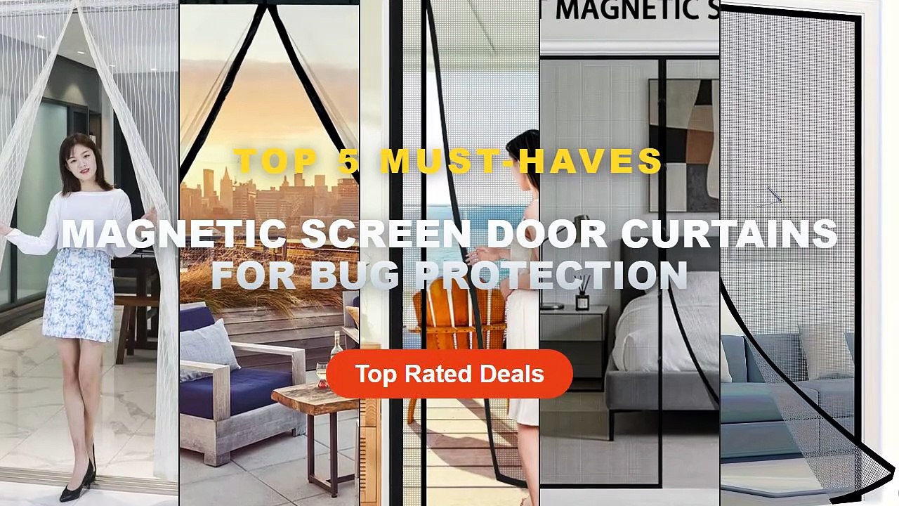 Magnetic Screen Door Curtains For Bug Protection: Top 5 Best Sellers - Magnetic Door Curtain Automatic Mosquito Closing ...