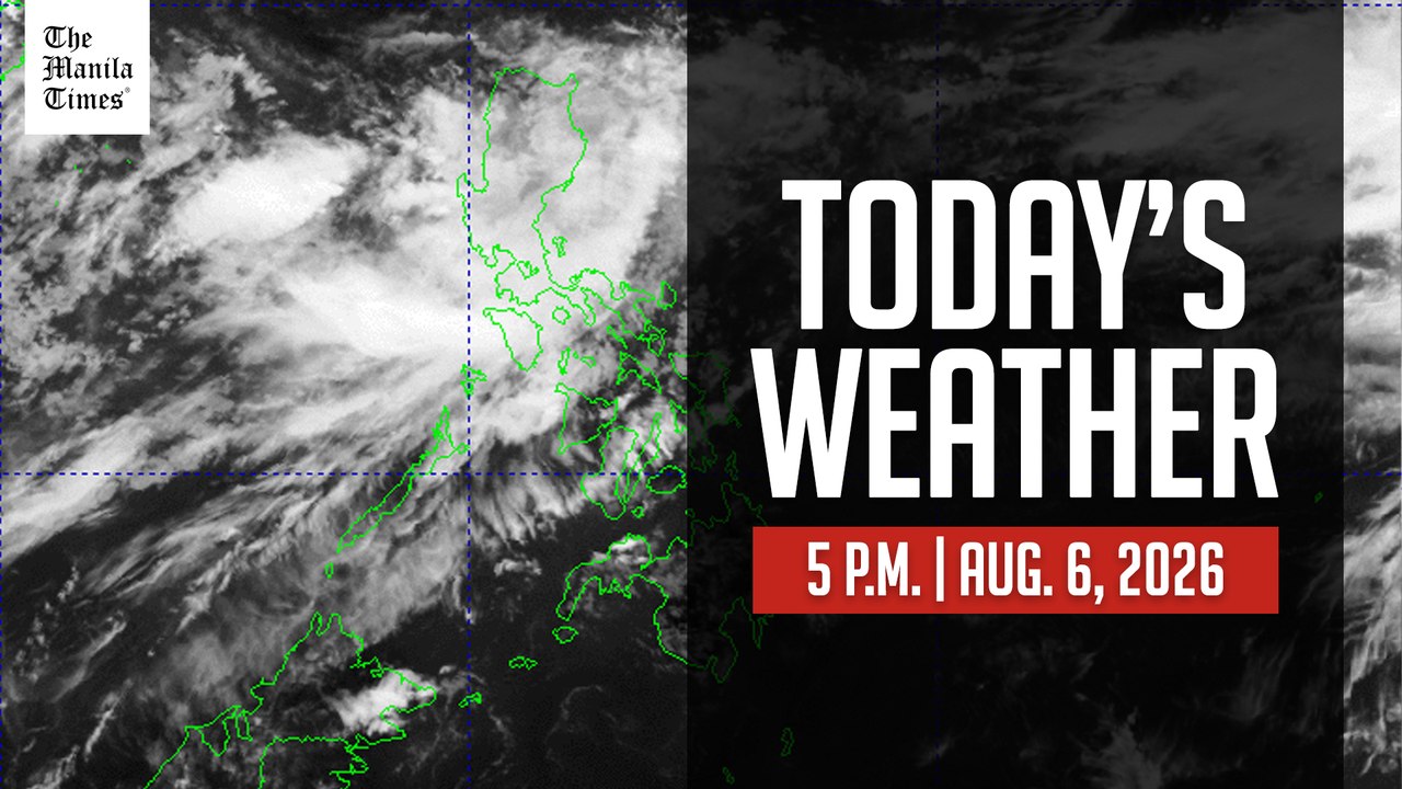 Today's Weather, 5:00 P.M. | Aug. 6, 2026