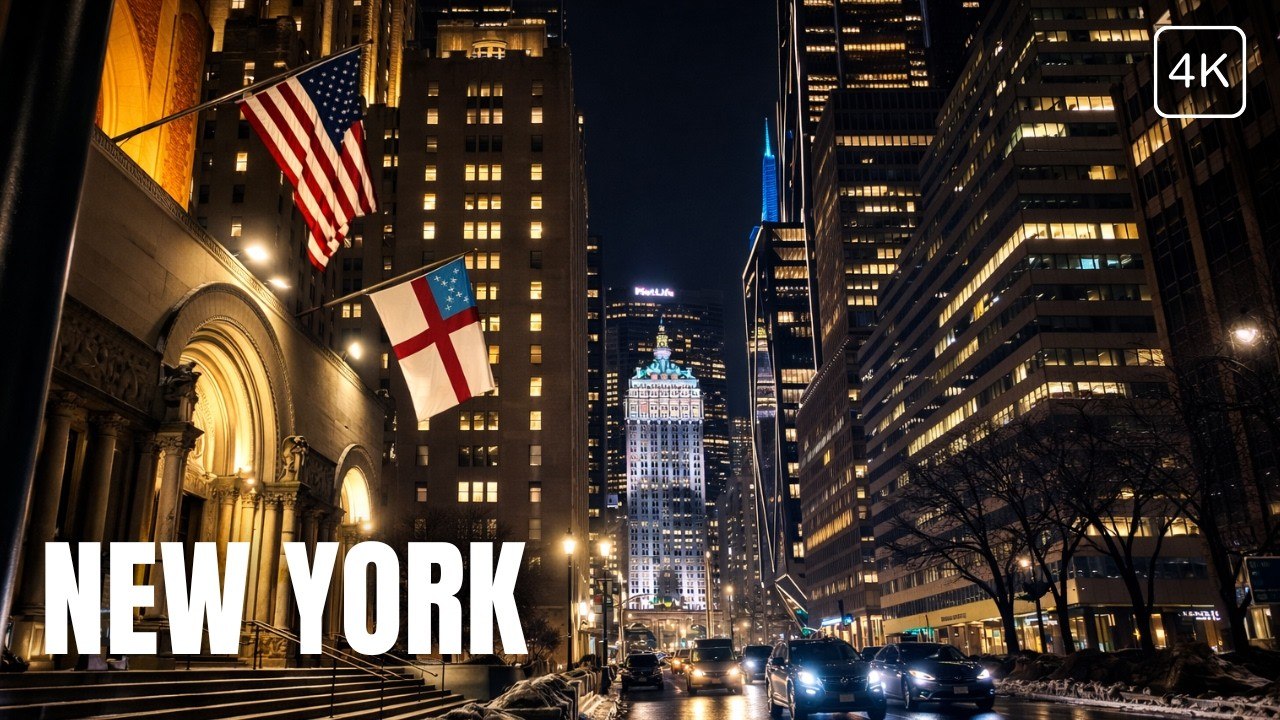 RICH Night Walk in NEW YORK 🗽 Lexington Avenue, MANHATTAN Tour NYC