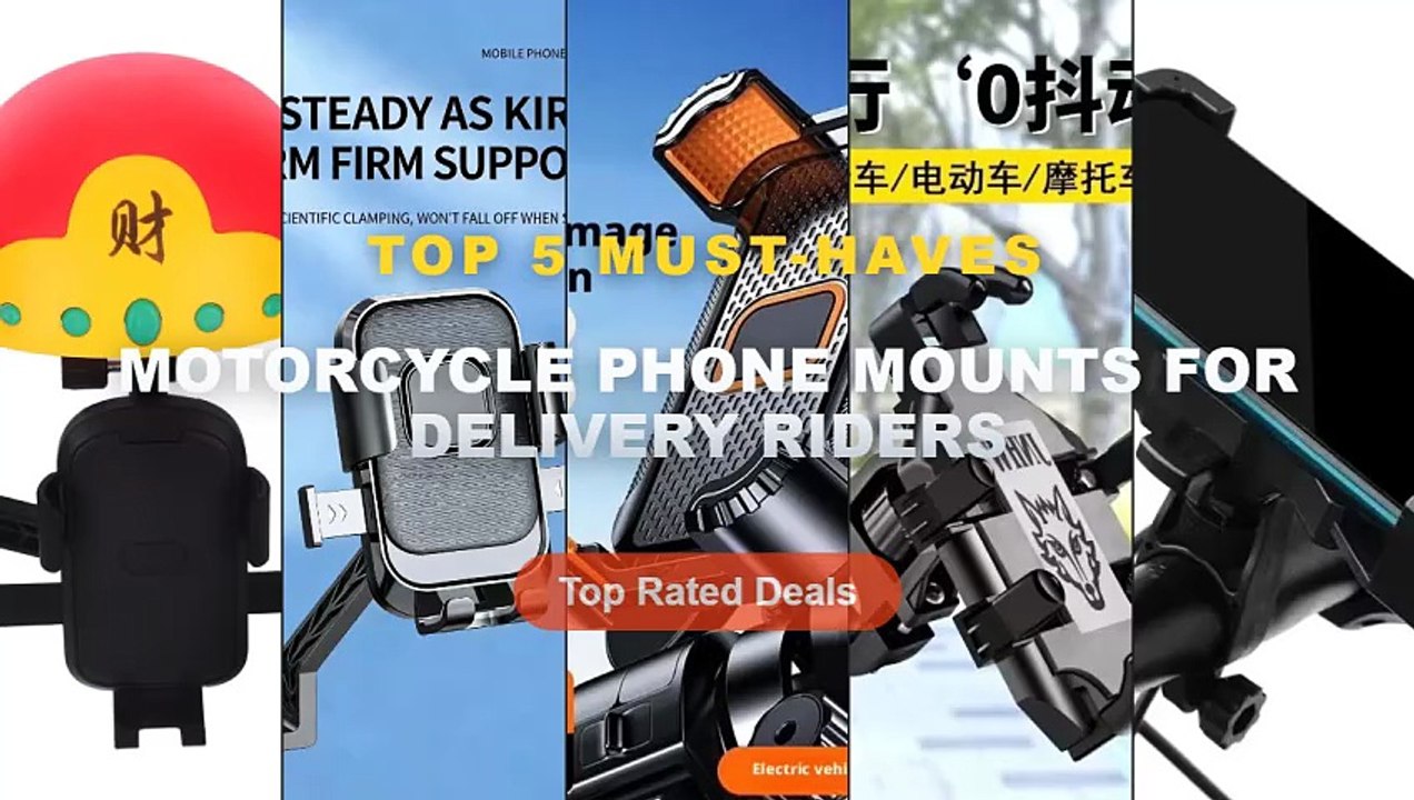 Cheap & Best Motorcycle Phone Mounts For Delivery Riders Unboxing & Review - Motorcycle Phone Holder Shockproof Bike Nav...