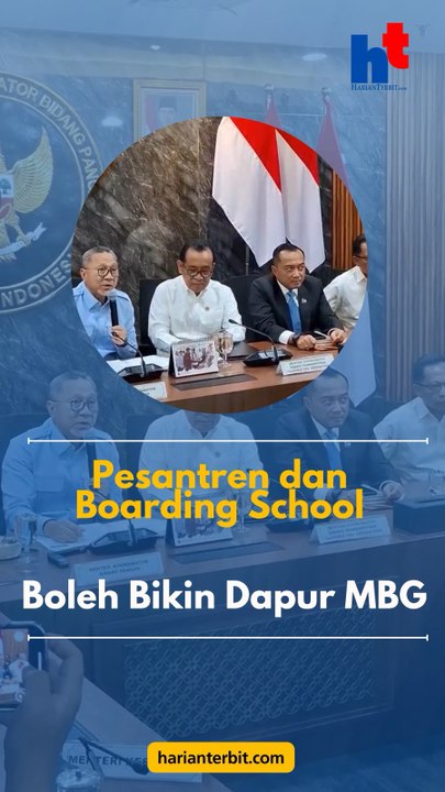 Pesantren dan Boarding SchoolBoleh Bikin Dapur MBG