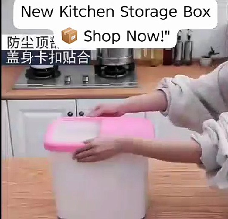 New Kitchen Storage Box | Smart Rice & Grain Dispenser | Shop Now!