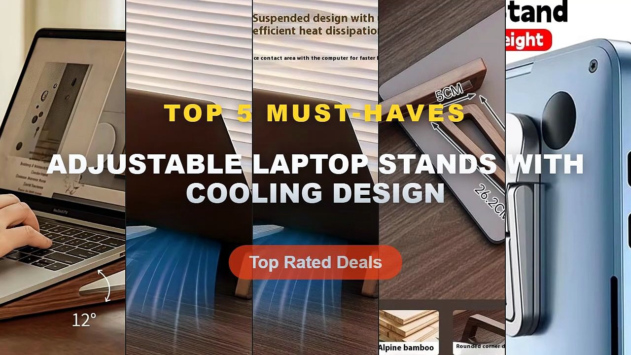 Why Everyone Is Buying Adjustable Laptop Stands With Cooling Design - Foldable Adjustable Laptop Stand Ultra Thin Invisi...