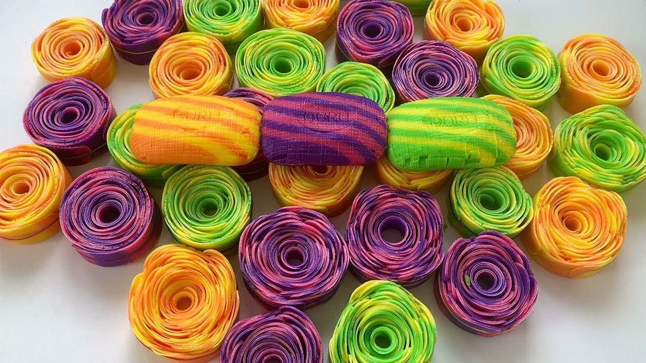 Soap Cutting ASMR - Soap Cubes, Curls and Roses...