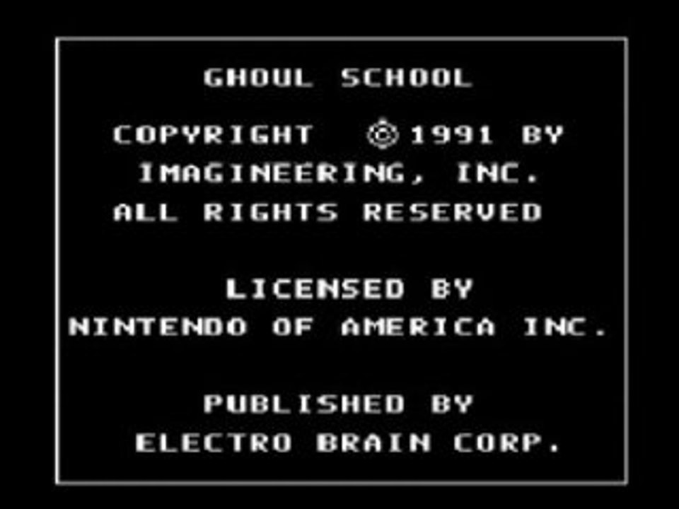 Ghoul School (NES)