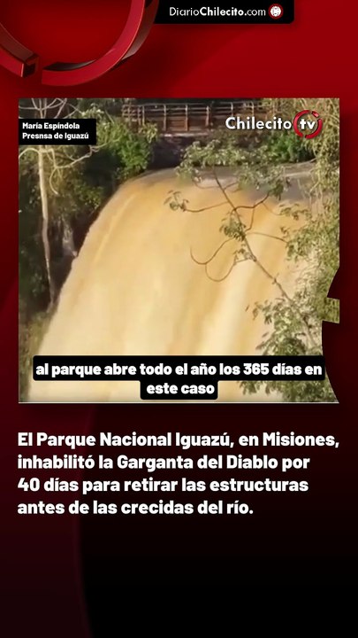 El Parque Nacional Iguazú, en Misiones, inhabil...
