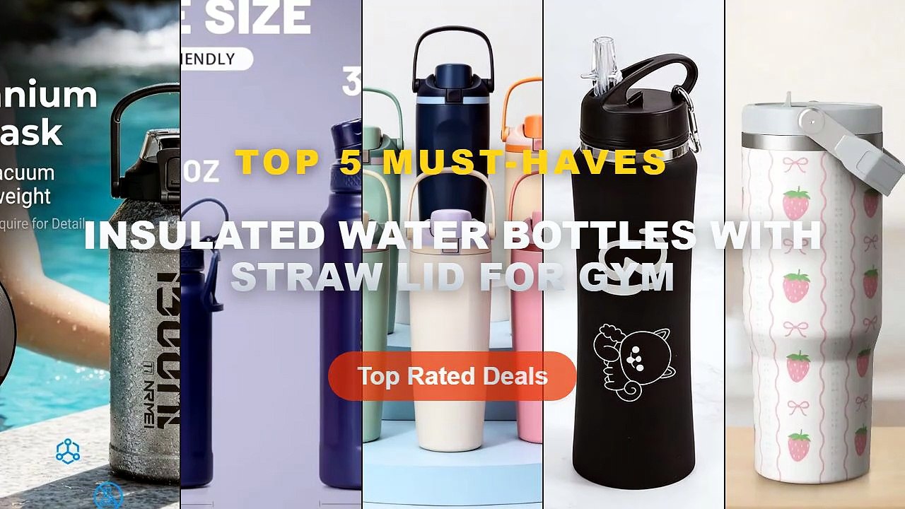 Cheap & Best Insulated Water Bottles With Straw...