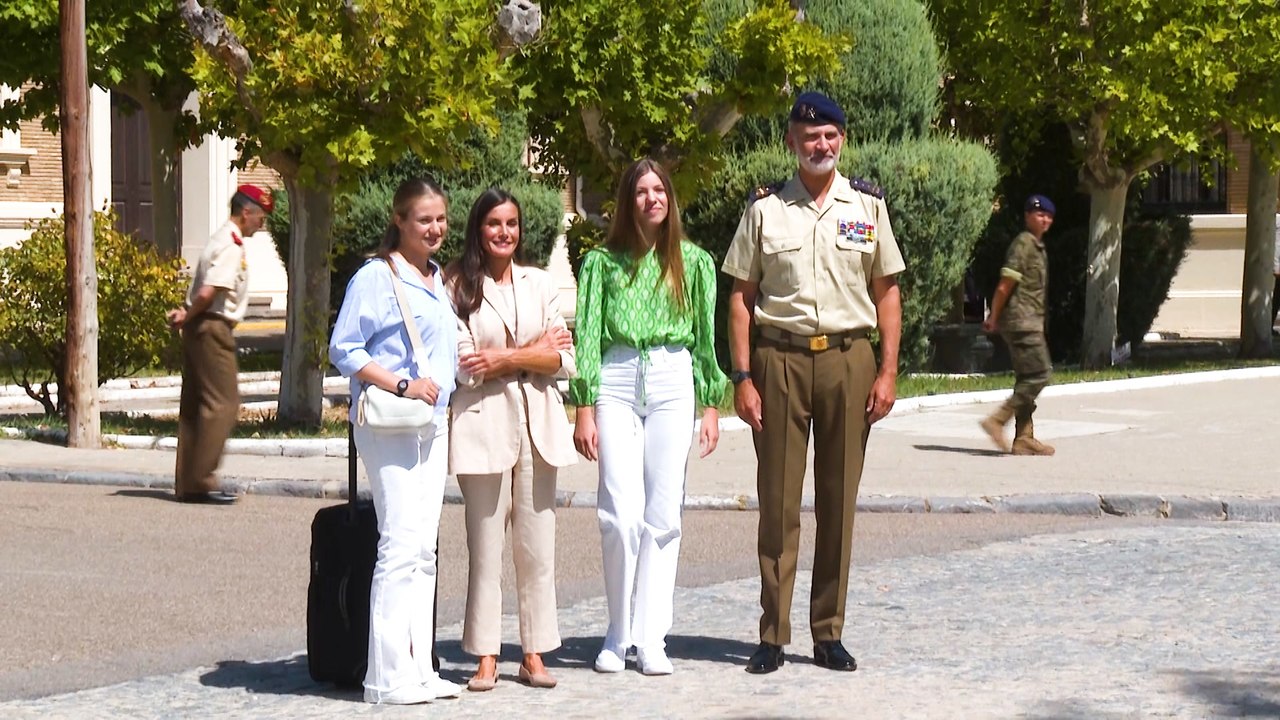 El rey Felipe dice adiós a Leonor entre consejos y recordando sus días en la Academia Militar