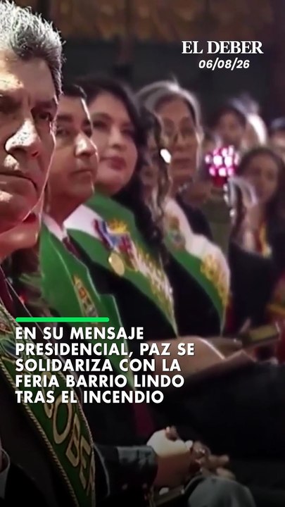 En su mensaje presidencial, paz se solidariza con la Feria Barrio Lindo tras el incendio