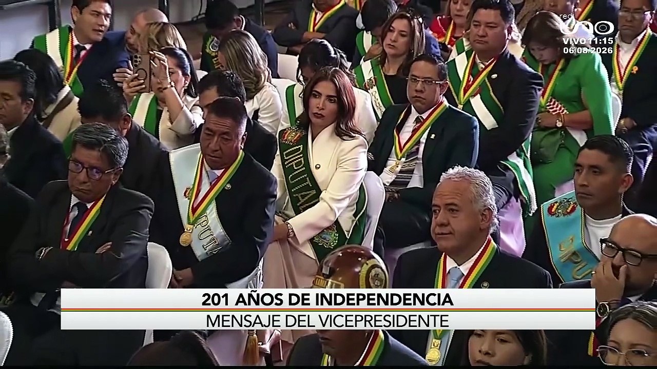 MENSAJE DEL VICEPRESIDENTE 201 AÑOS DE INDEPENDENCIA BOLIVIA
