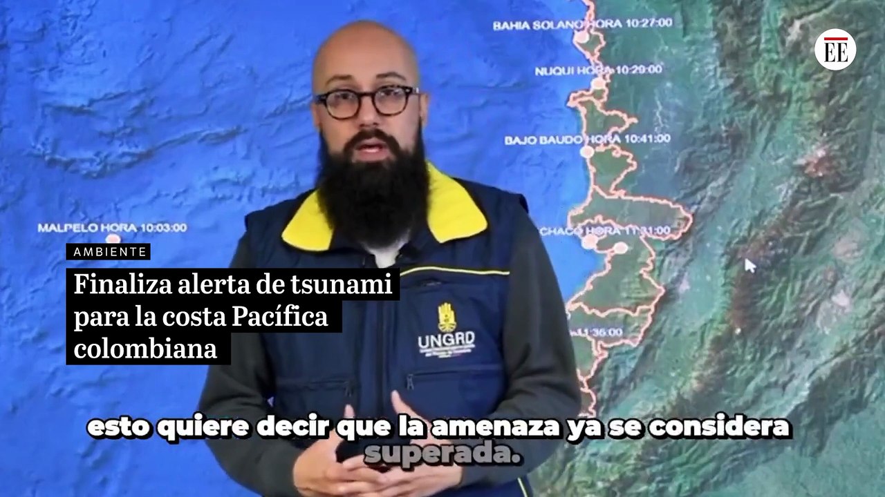 Finaliza alerta de tsunami para la costa Pacífi...