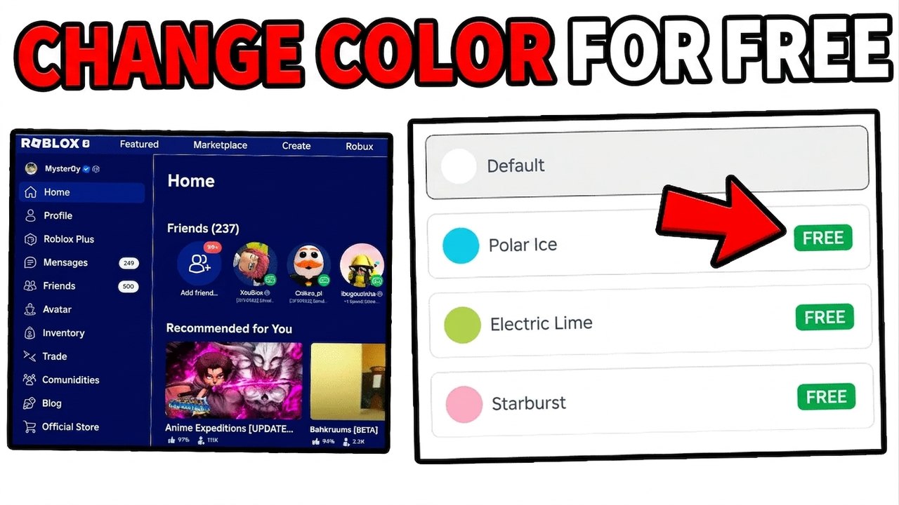 How to Change Roblox's Colors for Free (And More!)