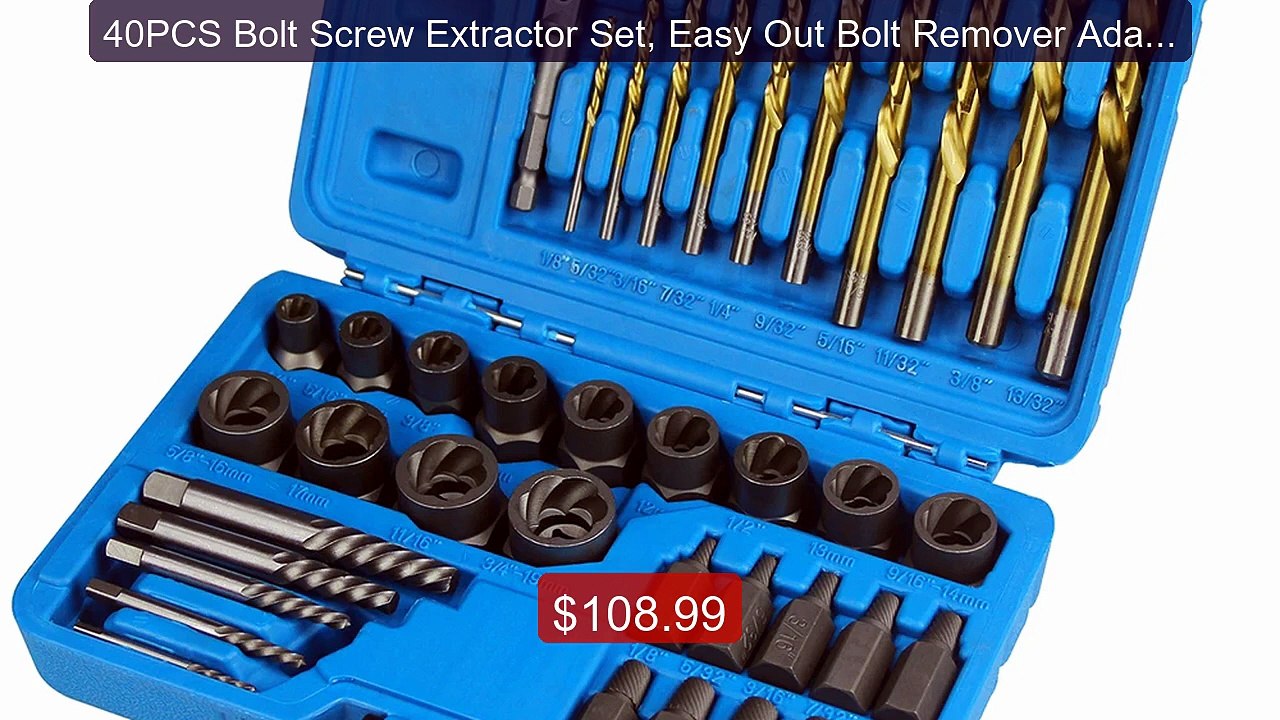 40PCS Bolt Screw Extractor Set, Easy Out Bolt R...