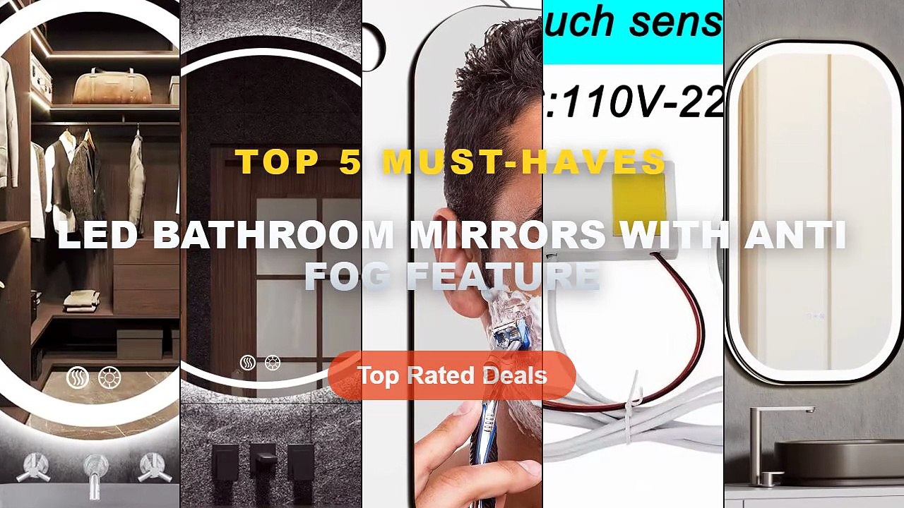 Best LED Bathroom Mirrors With Anti Fog Feature...