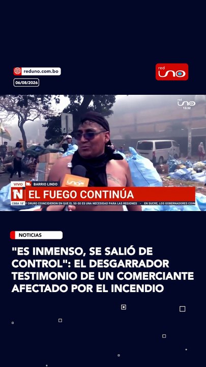 "Es inmenso, se salió de control": el desgarrador testimonio de un comerciante afectado por el incendio