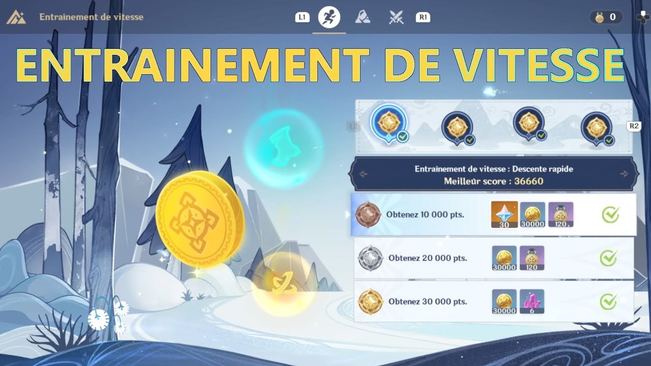 Genshin Impact FR | Event - Ombre au cœur du Blizzard : Entrainement de VITESSE !