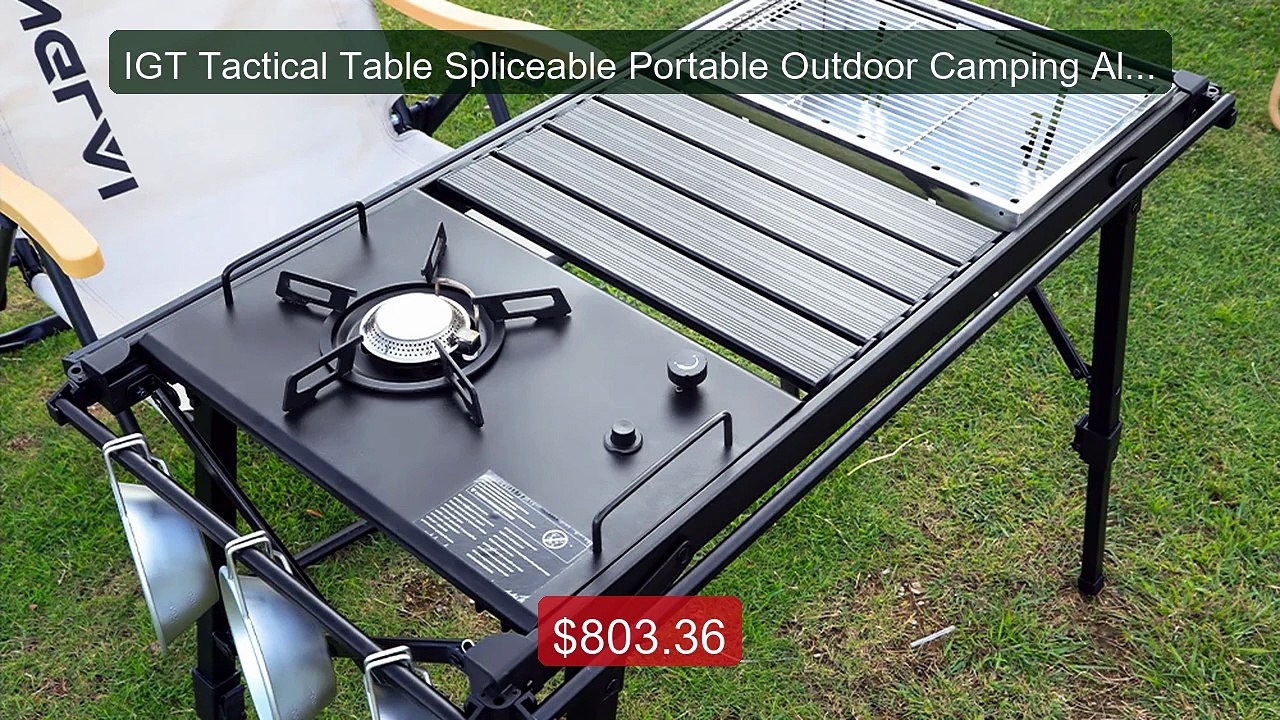 IGT Tactical Table Spliceable Portable Outdoor Camping Aluminu... -- Hot Deal 2026 | Limited Offer!