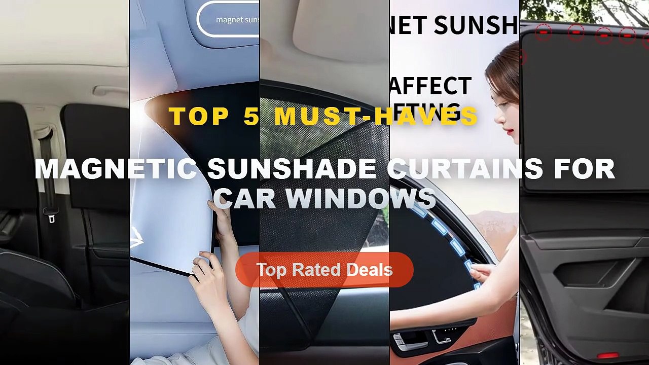 Amazing Magnetic Sunshade Curtains For Car Wind...