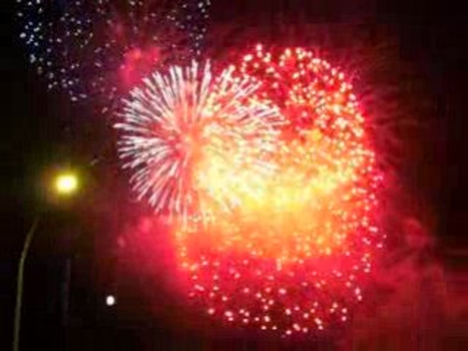 des feux d'artifices